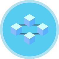 Blockchain-Vektor-Icon-Design vektor