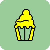 Cupcake-Vektor-Icon-Design vektor