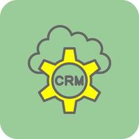 CRM-Vektor-Icon-Design vektor