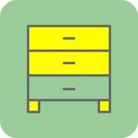 Aktenschrank-Vektor-Icon-Design vektor