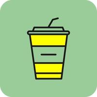 Milchshake-Vektor-Icon-Design vektor