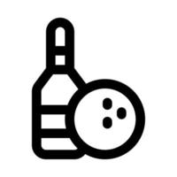 bowling ikon för din hemsida, mobil, presentation, och logotyp design. vektor
