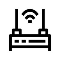Router-Symbol für Ihre Website, Ihr Handy, Ihre Präsentation und Ihr Logo-Design. vektor