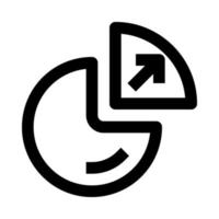 paj Diagram ikon för din hemsida, mobil, presentation, och logotyp design. vektor