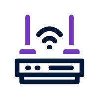 Router-Symbol für Ihre Website, Ihr Handy, Ihre Präsentation und Ihr Logo-Design. vektor