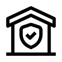 Zuhause Sicherheit Symbol zum Ihre Webseite, Handy, Mobiltelefon, Präsentation, und Logo Design. vektor