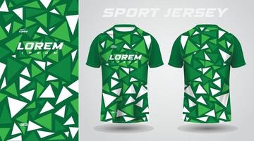 grön skjorta fotboll fotboll sport jersey mall design attrapp vektor