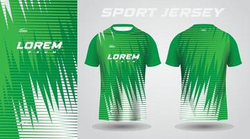 grön skjorta fotboll fotboll sport jersey mall design attrapp vektor