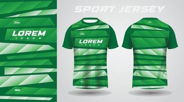 Grün Hemd Fußball Fußball Sport Jersey Vorlage Design Attrappe, Lehrmodell, Simulation vektor