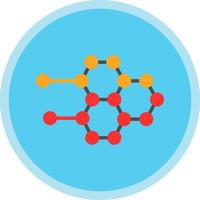 molekyl strukturera vektor ikon design