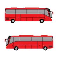 Vektor rot Bus Tourismus Illustration