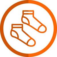 Socken-Vektor-Icon-Design vektor