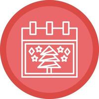 Weihnachtsbaum-Vektor-Icon-Design vektor