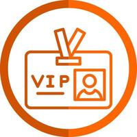 VIP-Pass-Vektor-Icon-Design vektor