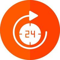 24 Stunden Vektor-Icon-Design vektor