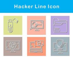 Hacker-Vektor-Icon-Set vektor