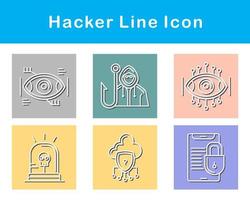 Hacker-Vektor-Icon-Set vektor