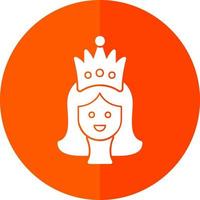 Prinzessin-Vektor-Icon-Design vektor