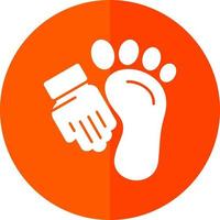 Fußmassage-Vektor-Icon-Design vektor