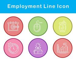 Beschäftigung Vektor Symbol einstellen