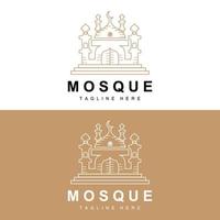 moské logotyp, islamic dyrkan design, eid al fitr moské byggnad vektor ikon mall, ramadan, eid al Adha