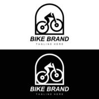 cykel logotyp, fordon vektor, cykel silhuett ikon, enkel design inspiration vektor