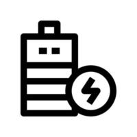 Batteriesymbol für Ihre Website, Ihr Handy, Ihre Präsentation und Ihr Logo-Design. vektor