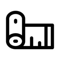 Maßband-Symbol für Ihre Website, Ihr Handy, Ihre Präsentation und Ihr Logo-Design. vektor