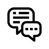 Chat-Symbol für Ihre Website, Ihr Handy, Ihre Präsentation und Ihr Logo-Design. vektor