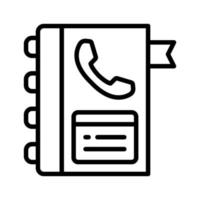 Telefon Buch Symbol zum Ihre Webseite, Handy, Mobiltelefon, Präsentation, und Logo Design. vektor