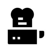 Toaster-Symbol für Ihre Website, Ihr Handy, Ihre Präsentation und Ihr Logo-Design. vektor