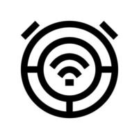 Roboter Vakuum Reiniger Symbol zum Ihre Webseite, Handy, Mobiltelefon, Präsentation, und Logo Design. vektor