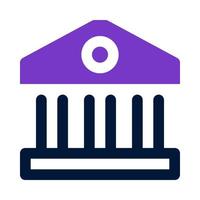 Bank Symbol zum Ihre Webseite, Handy, Mobiltelefon, Präsentation, und Logo Design. vektor