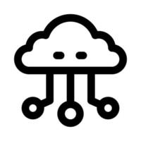 Cloud-Computing-Symbol für Ihre Website, Ihr Handy, Ihre Präsentation und Ihr Logo-Design. vektor