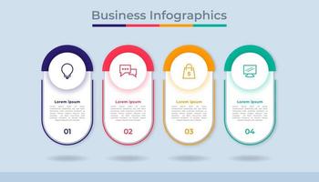 zeitachse infografiken prozessdiagramm zur visualisierung von geschäftsdaten. abstraktes Diagrammdiagramm mit Schritten, Optionen vektor