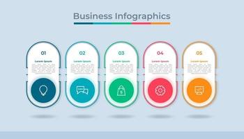 zeitachse infografiken prozessdiagramm zur visualisierung von geschäftsdaten. abstraktes Diagrammdiagramm mit Schritten, Optionen vektor