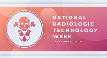 glücklich radiologische Technologie Woche Feier Vektor Design Illustration zum Hintergrund, Poster, Banner, Werbung, Gruß Karte