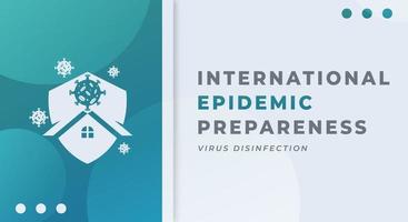 glücklich International Tag von Epidemie Bereitschaft Feier Vektor Design Illustration zum Hintergrund, Poster, Banner, Werbung, Gruß Karte