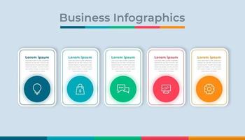 tidslinje infographics företag data visualisering bearbeta Diagram. abstrakt diagram Graf med steg, alternativ vektor