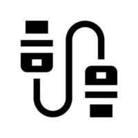 USB Kabel Symbol zum Ihre Webseite, Handy, Mobiltelefon, Präsentation, und Logo Design. vektor