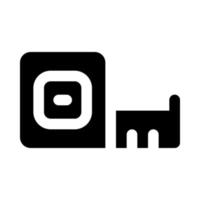 Maßband-Symbol für Ihre Website, Ihr Handy, Ihre Präsentation und Ihr Logo-Design. vektor