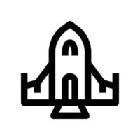 Raum Shuttle Symbol zum Ihre Webseite, Handy, Mobiltelefon, Präsentation, und Logo Design. vektor