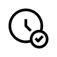 Uhrensymbol für Ihre Website, Ihr Handy, Ihre Präsentation und Ihr Logo-Design. vektor