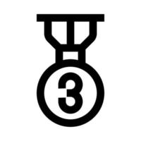 Bronze- Medaille Symbol zum Ihre Webseite, Handy, Mobiltelefon, Präsentation, und Logo Design. vektor
