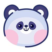 panda ansikte design vektor