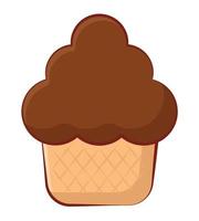 Schokolade Cupcake Design vektor
