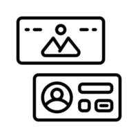 Geschäft Karte Symbol zum Ihre Webseite, Handy, Mobiltelefon, Präsentation, und Logo Design. vektor