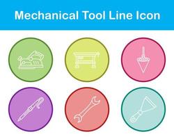 mechanisch Werkzeug Vektor Symbol einstellen