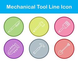 mekanisk verktyg vektor ikon uppsättning