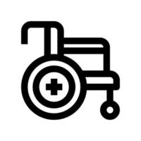 Rollstuhl Symbol zum Ihre Webseite, Handy, Mobiltelefon, Präsentation, und Logo Design. vektor